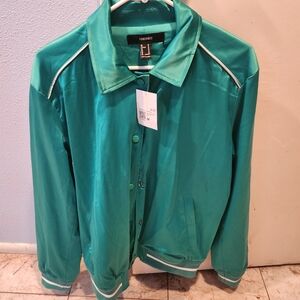 Teal Button-Up Jacket